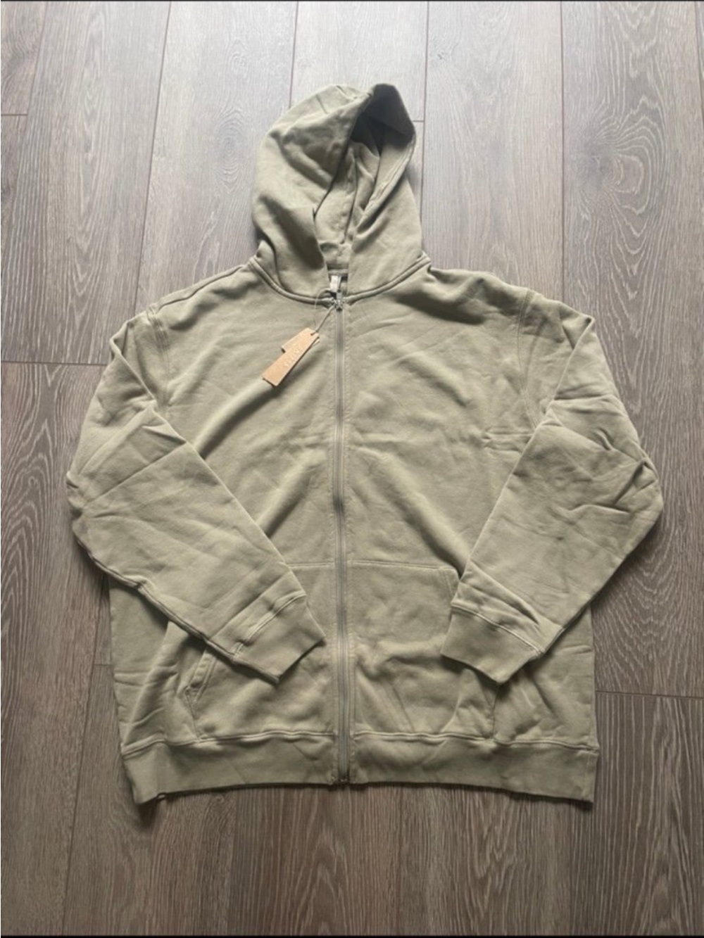 SKIMS Zip Hoodie in Taupe - Picture 4 of 5
